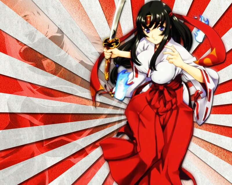 anime girl with sword
