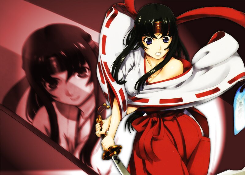 anime girl with sword