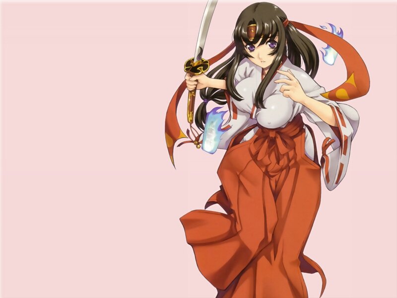 anime girl with sword