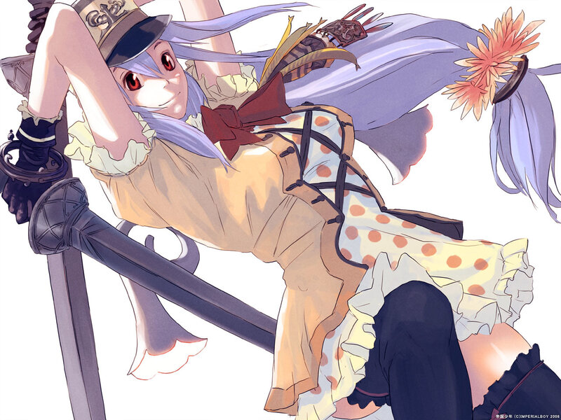 anime girl with sword