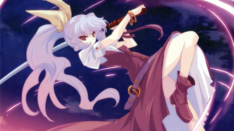 anime girl with sword