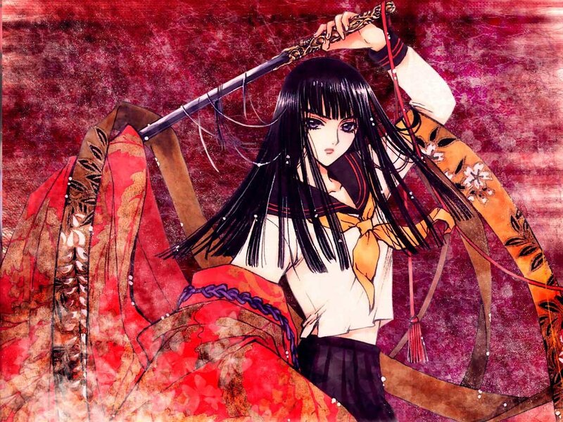 anime girl with sword