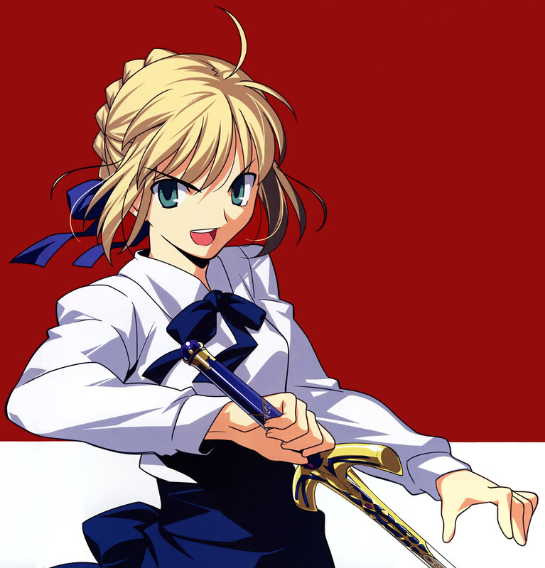 anime girl with sword