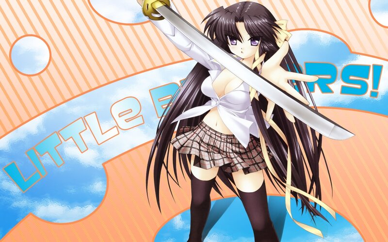 anime girl with sword