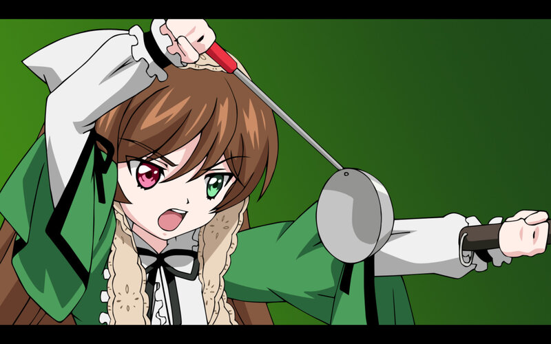 anime girl with sword