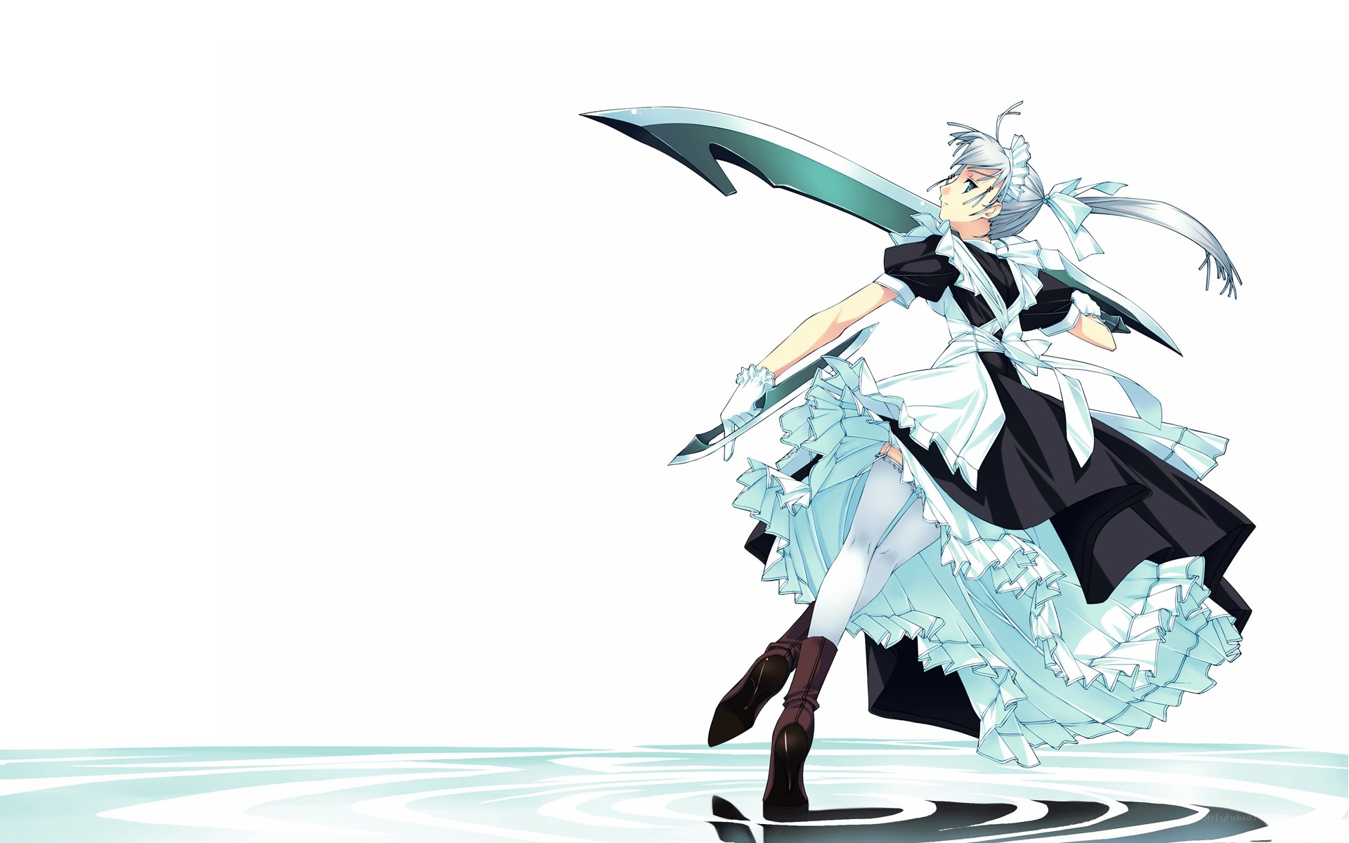 anime girl with sword