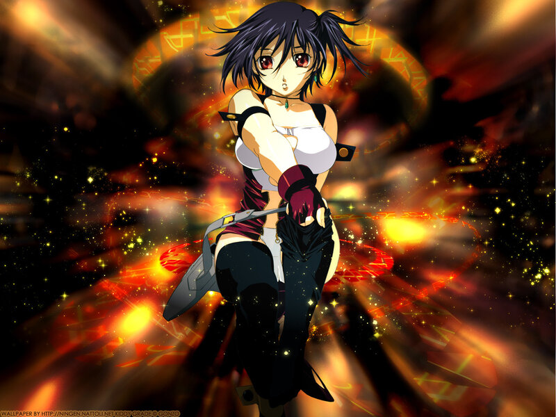 anime girl with sword