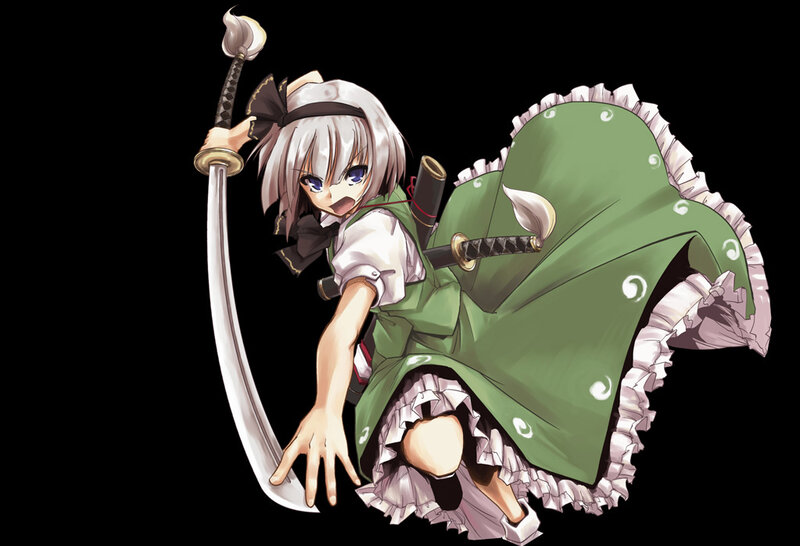 anime girl with sword