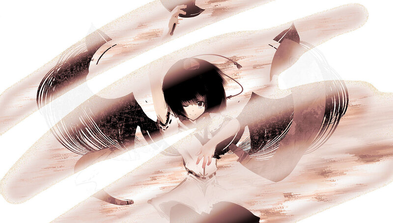 anime girl with sword