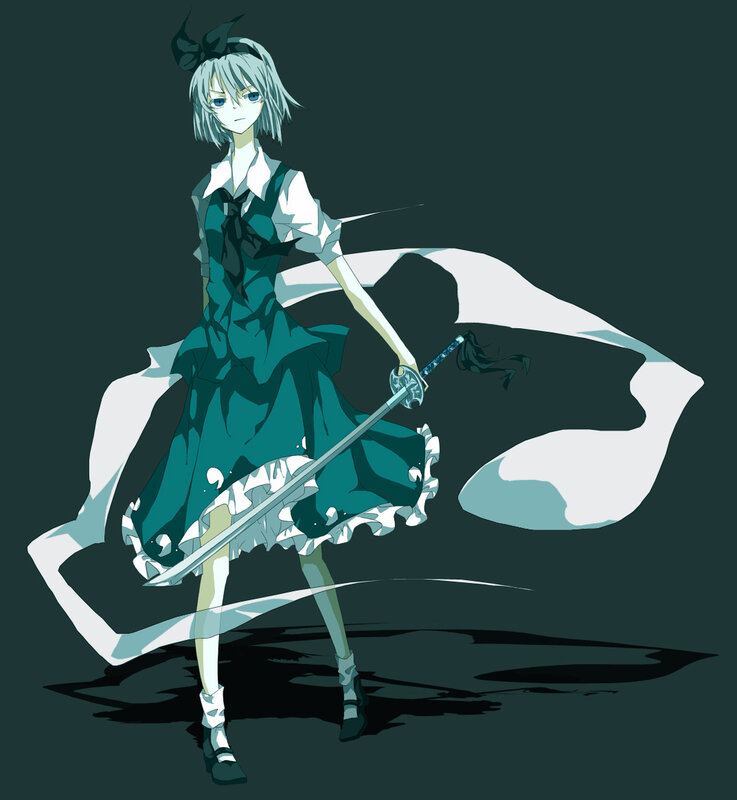 anime girl with sword