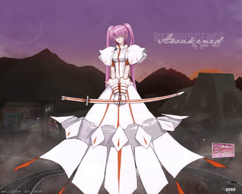 anime girl with sword