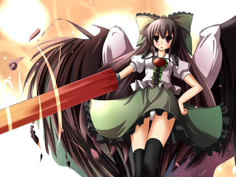 Anime girl with sword
