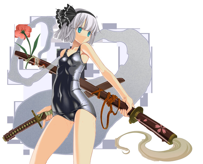 anime girl with sword