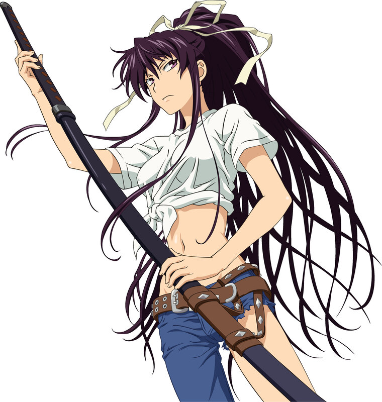 anime girl with sword