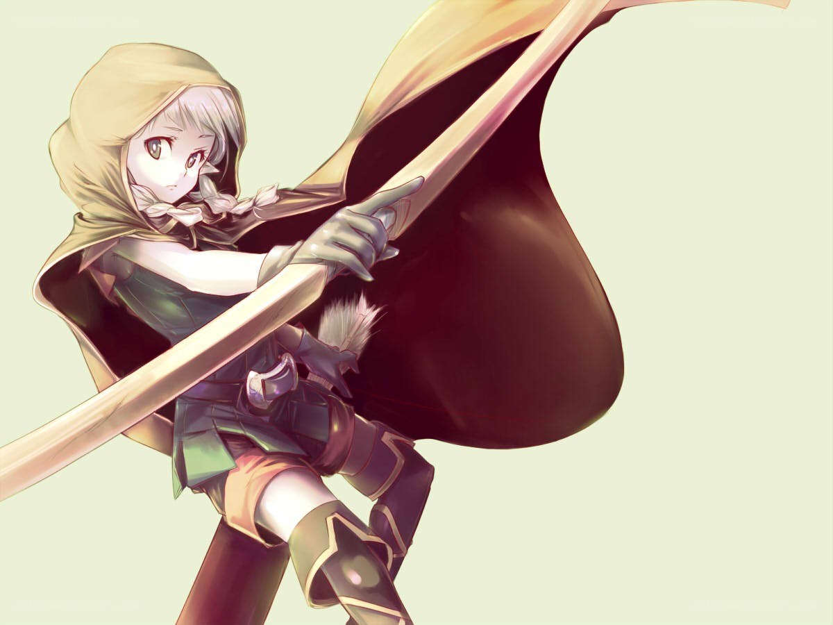 Anime girl with sword