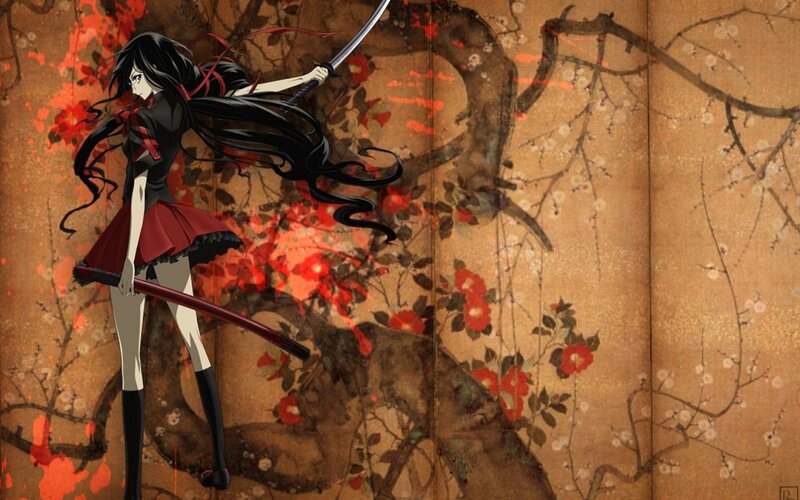 anime girl with sword