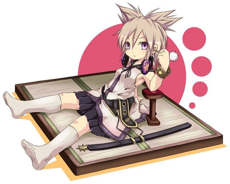 anime girl with sword