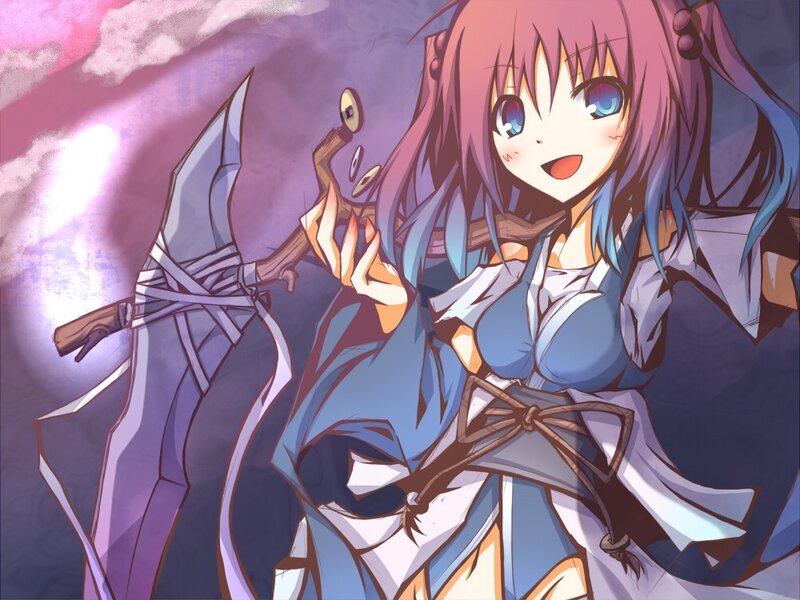 anime girl with sword