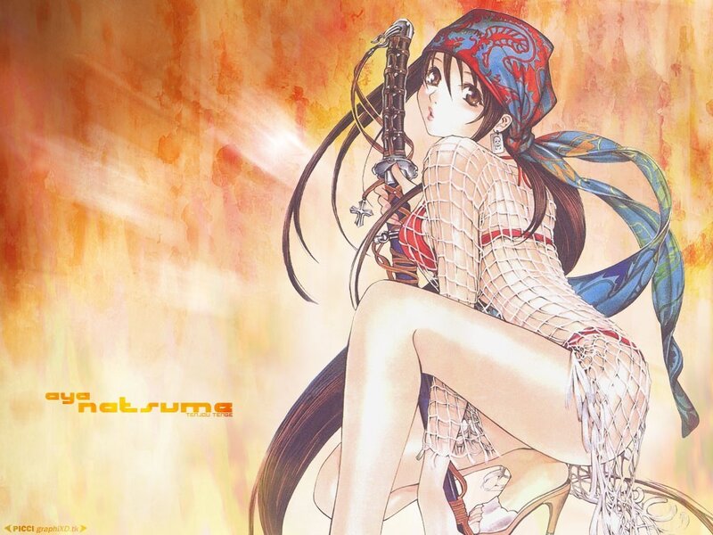 anime girl with sword