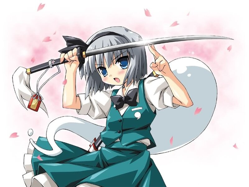 anime girl with sword