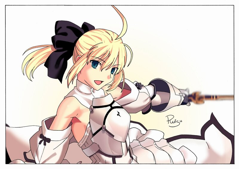 anime girl with sword