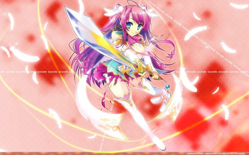 anime girl with sword