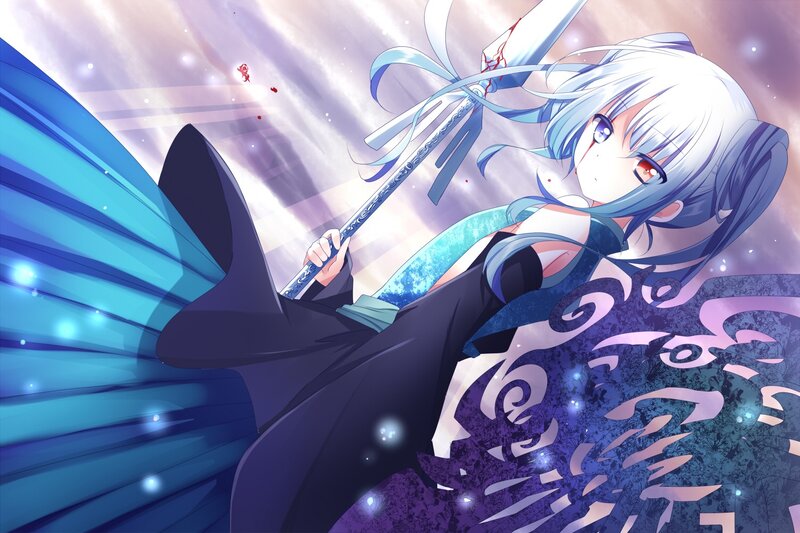 anime girl with sword