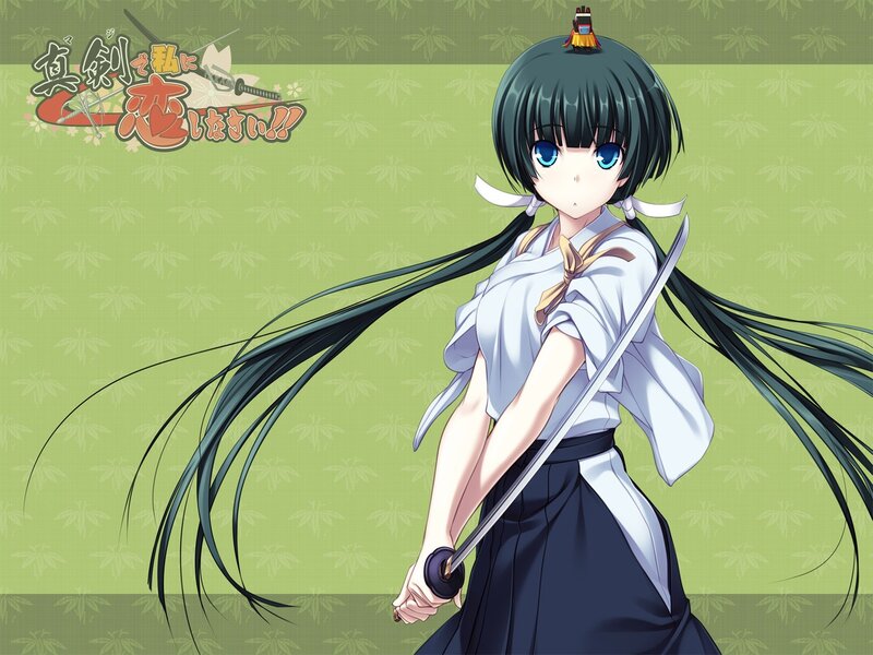 Anime girl with sword