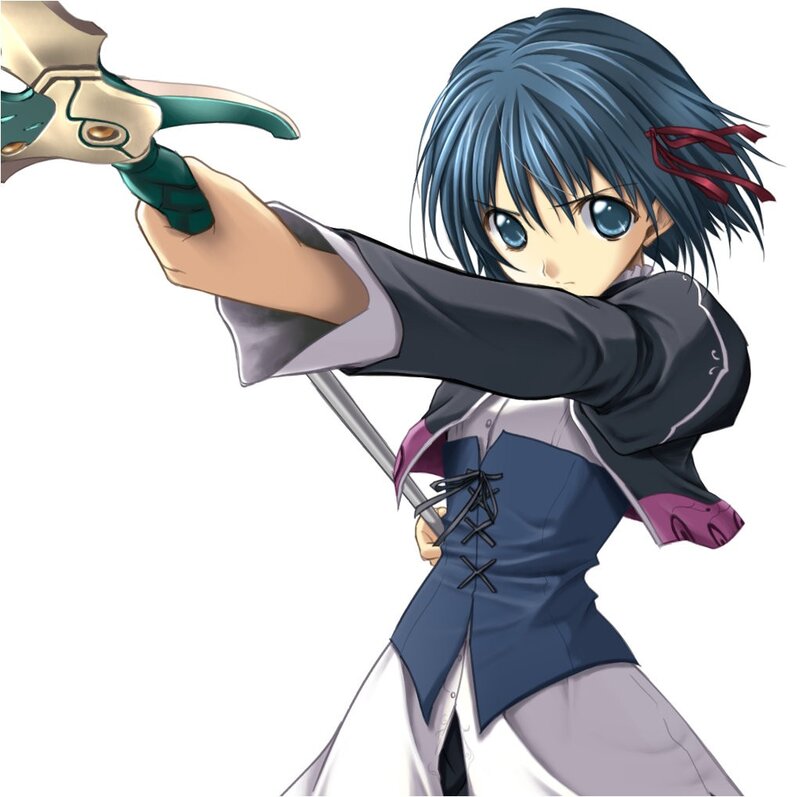anime girl with sword