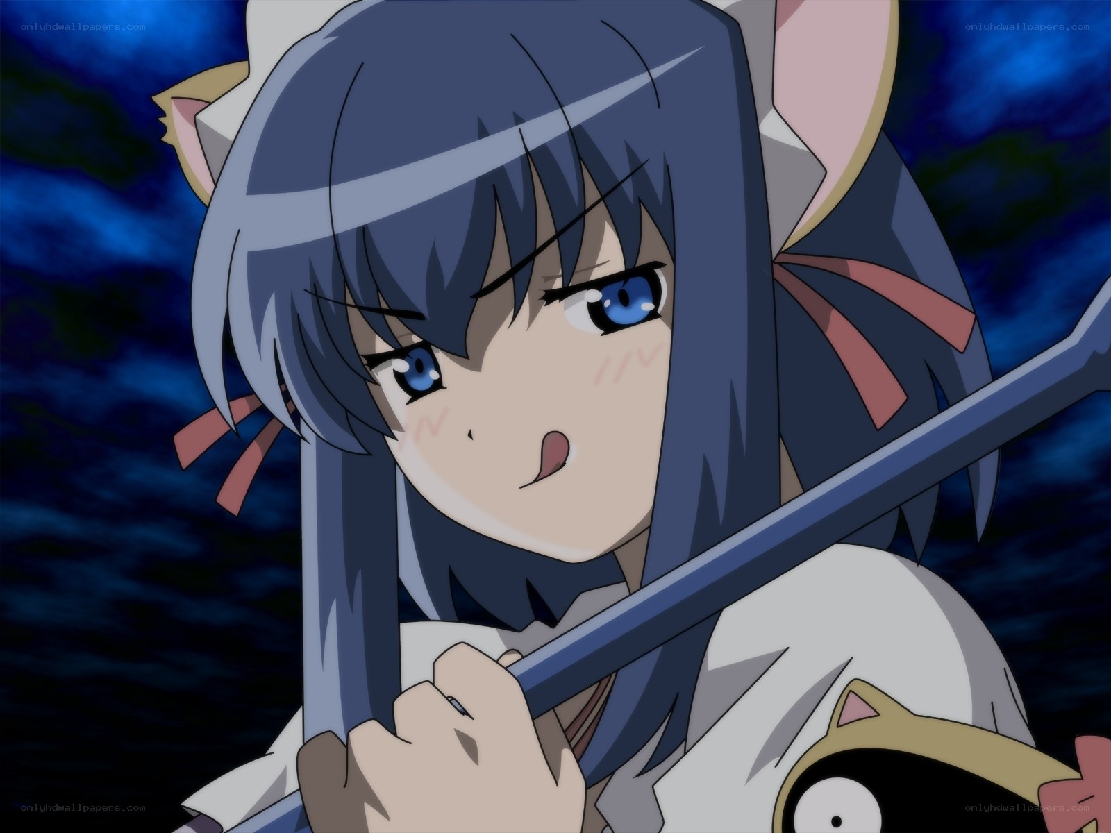 anime girl with sword