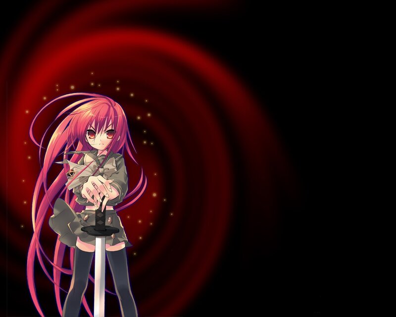 anime girl with sword