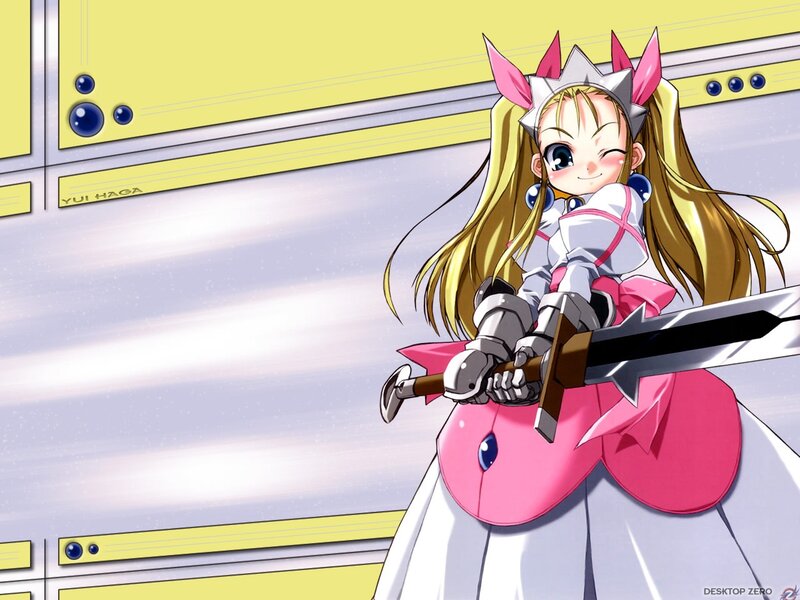anime girl with sword