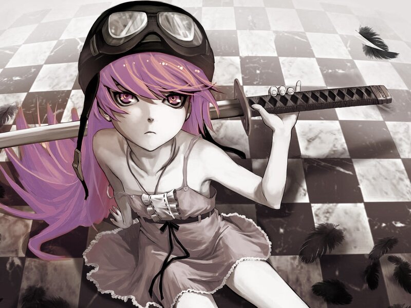 anime girl with sword