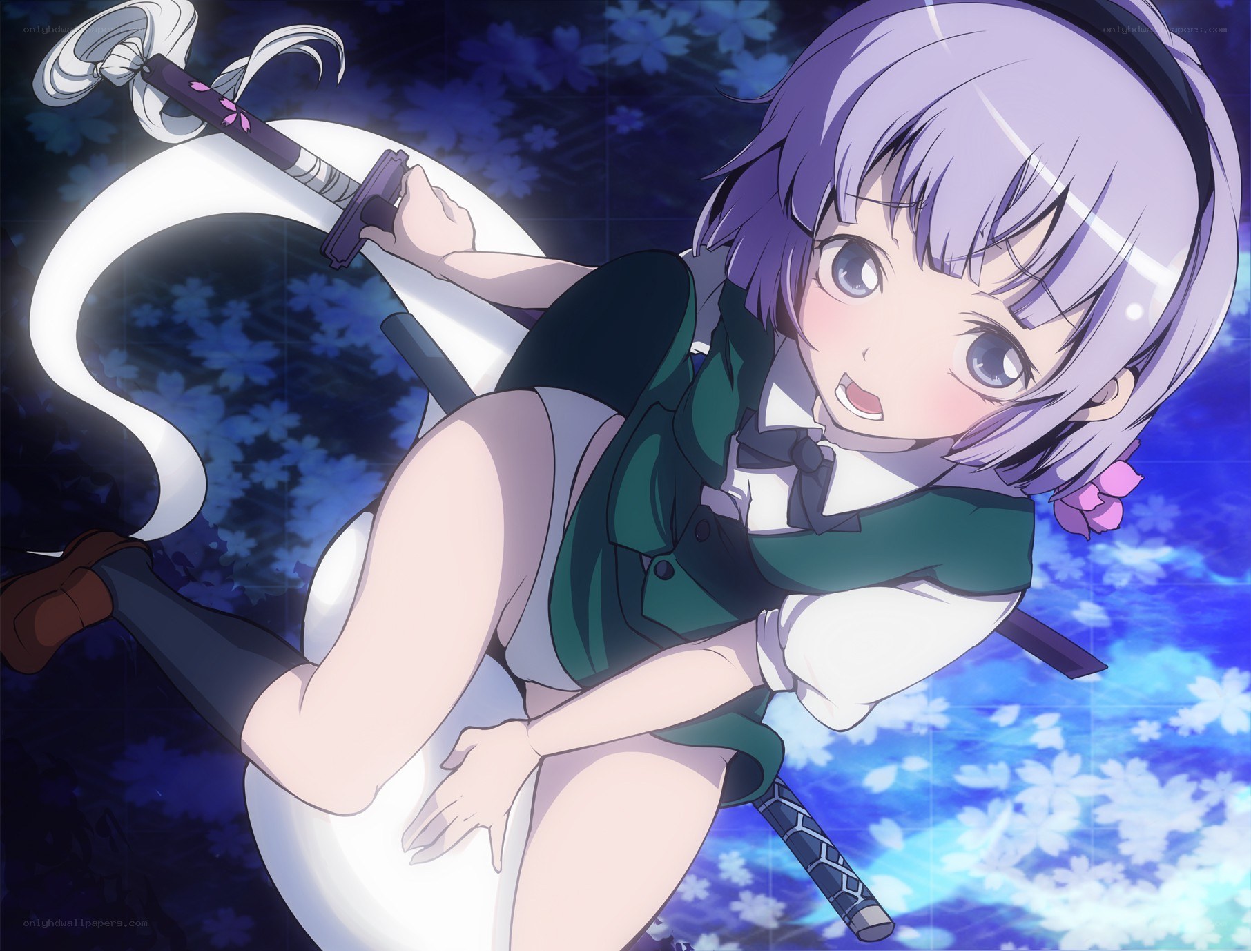 anime girl with sword