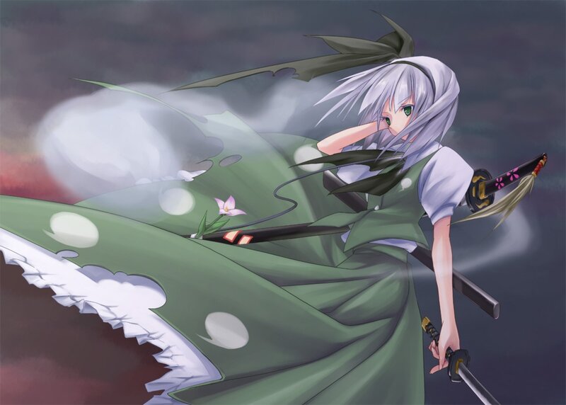 anime girl with sword