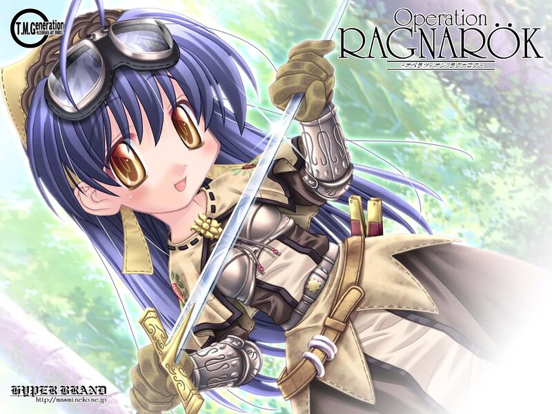 Anime girl with sword