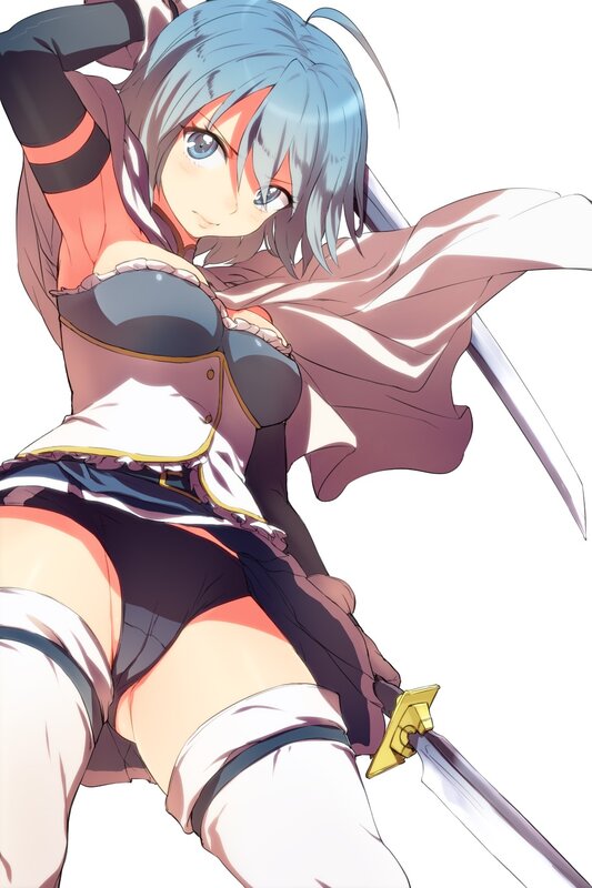 anime girl with sword