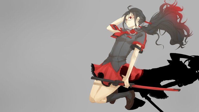 anime girl with sword