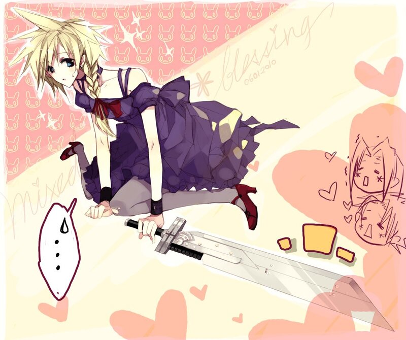 anime girl with sword