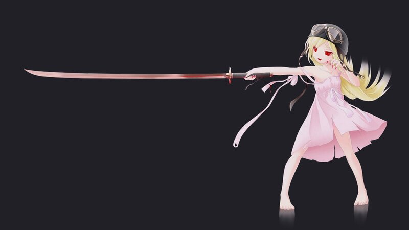 anime girl with sword