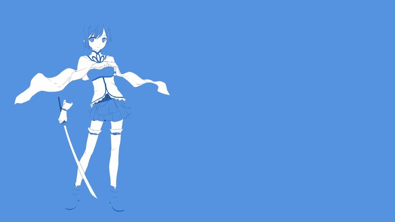 anime girl with sword