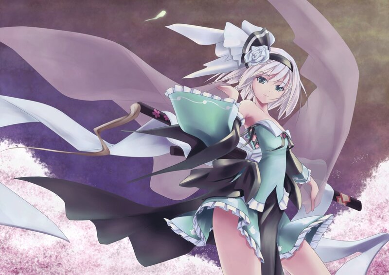 anime girl with sword