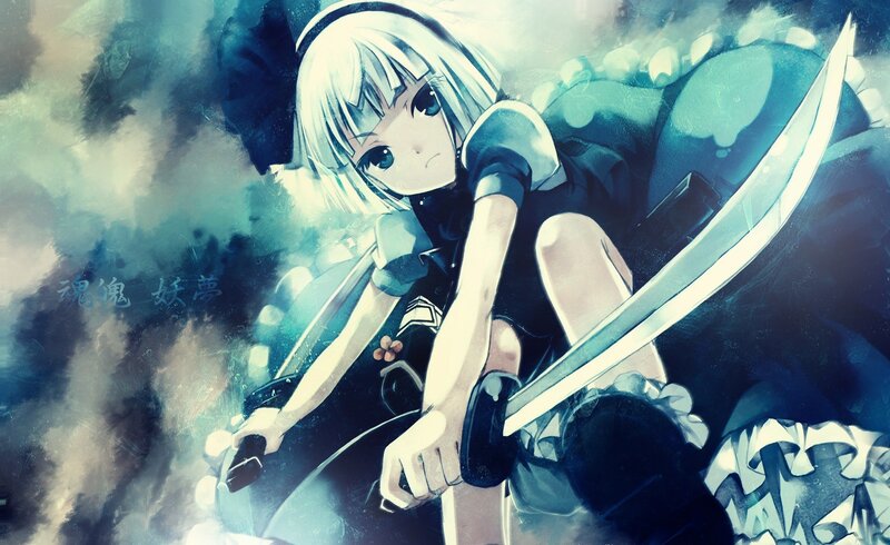 anime girl with sword