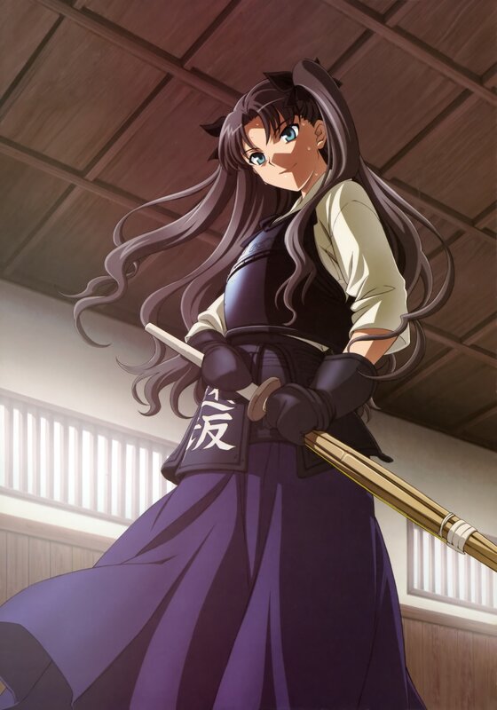 anime girl with sword