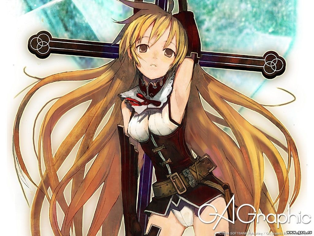 Anime girl with sword