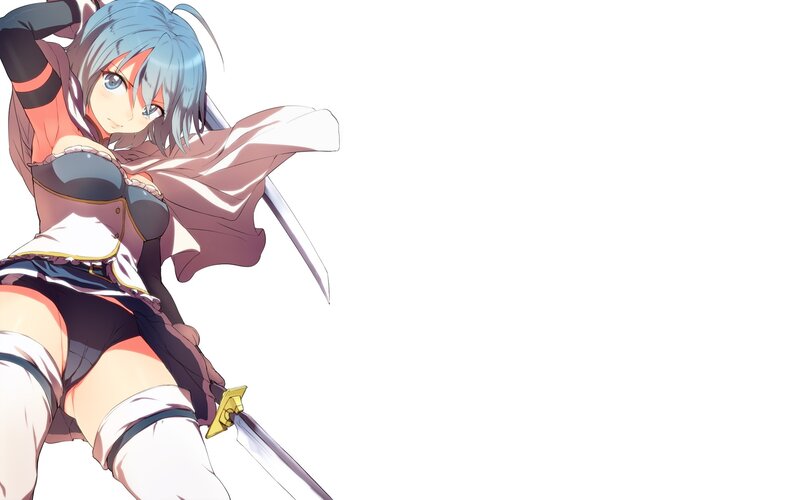 anime girl with sword