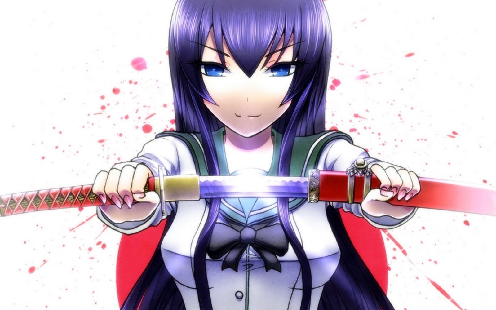 anime girl with sword