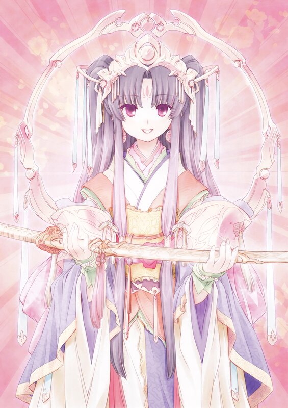 anime girl with sword
