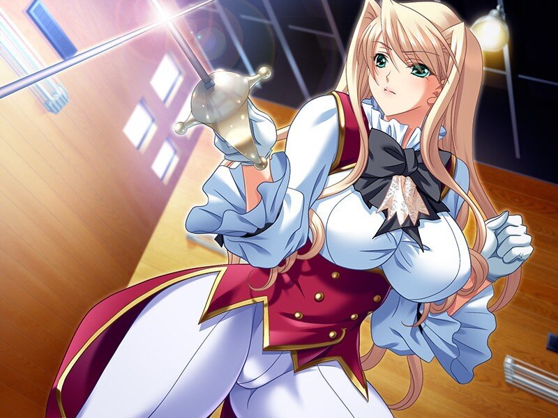 anime girl with sword