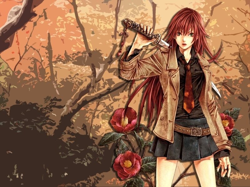 anime girl with sword